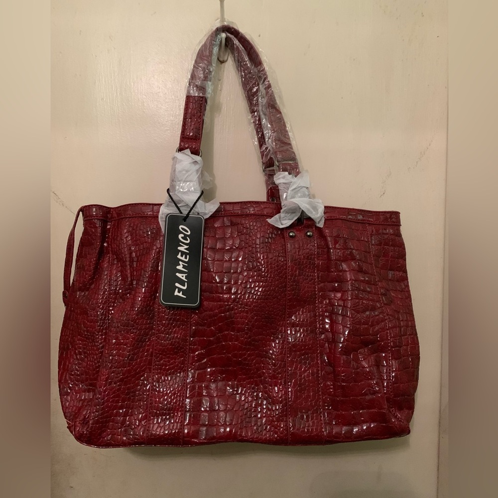 ✨⚡️💥Snake red Satchel Special Edition Snake Embossed Handbag